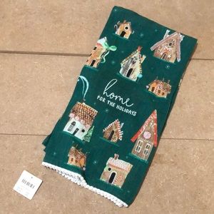 Anthropologie Holiday Dish Towel NWT